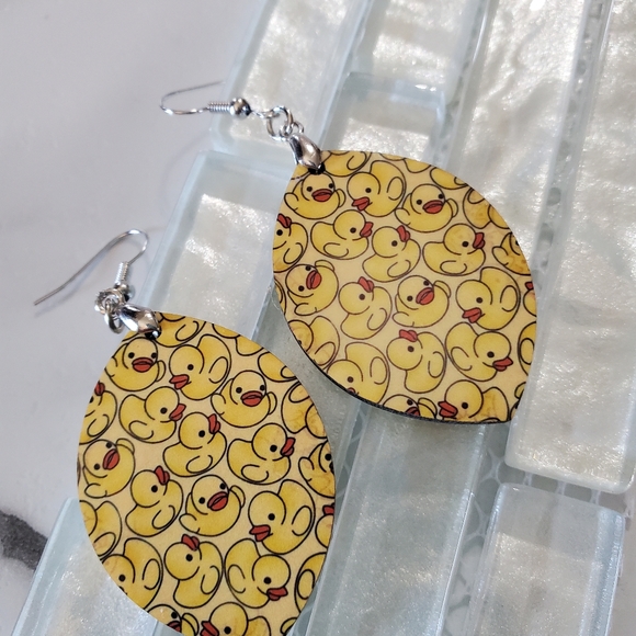 Rubber Duckies  Earrings - Picture 4 of 8